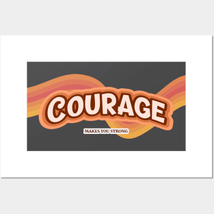 Retro Courage Posters and Art